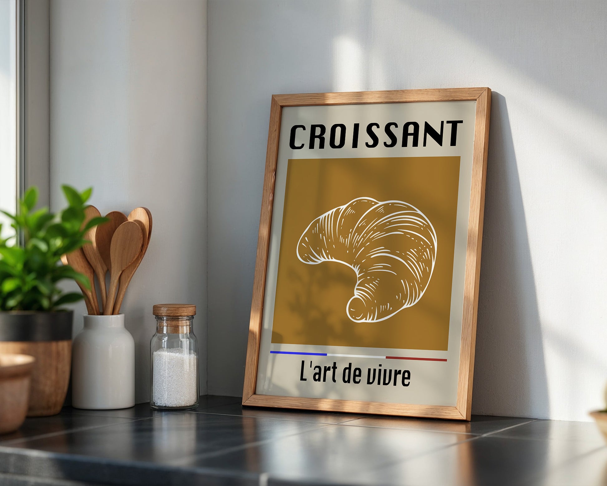 Croissant Vintage Hellbraun