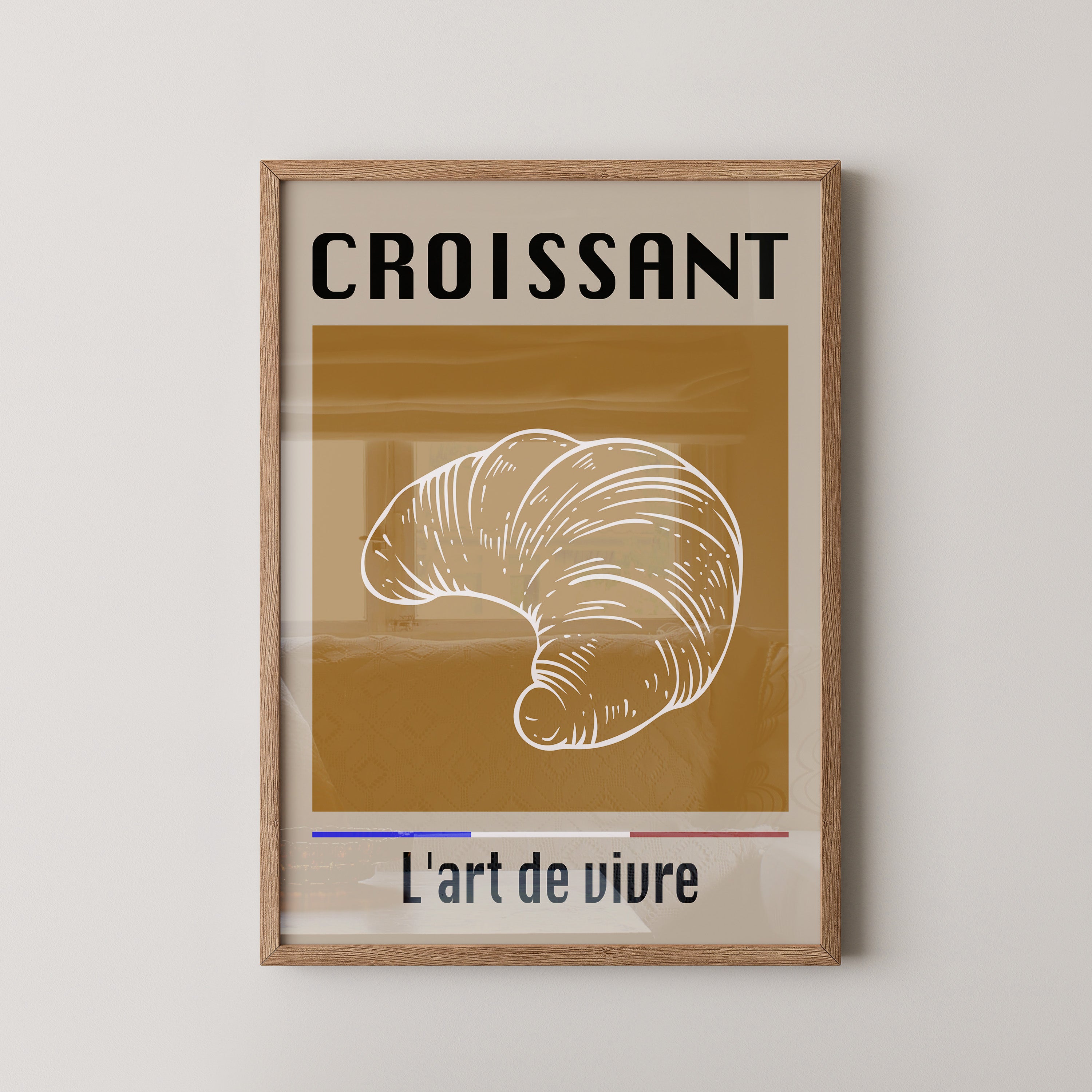 Croissant Vintage Hellbraun