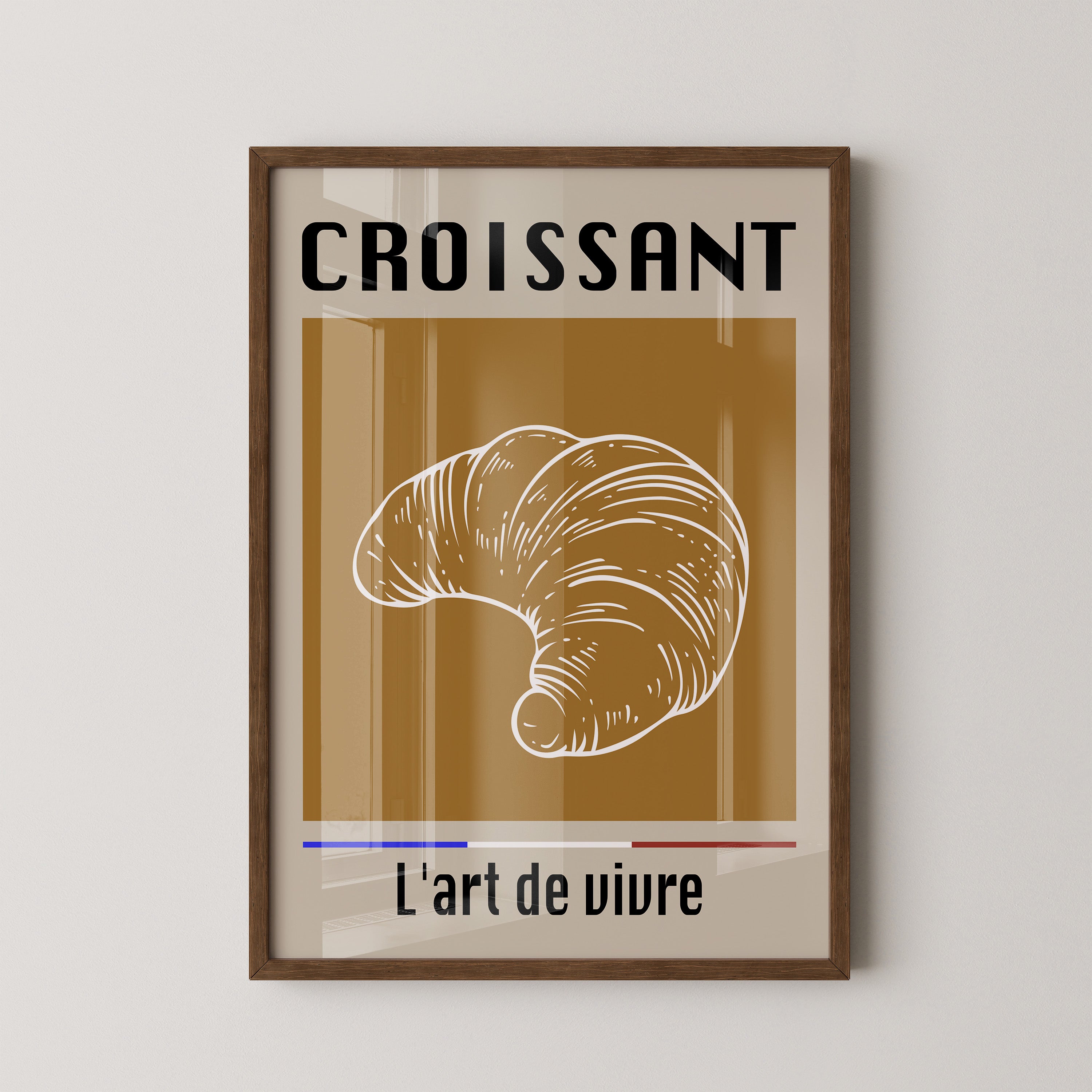 Croissant Vintage Hellbraun
