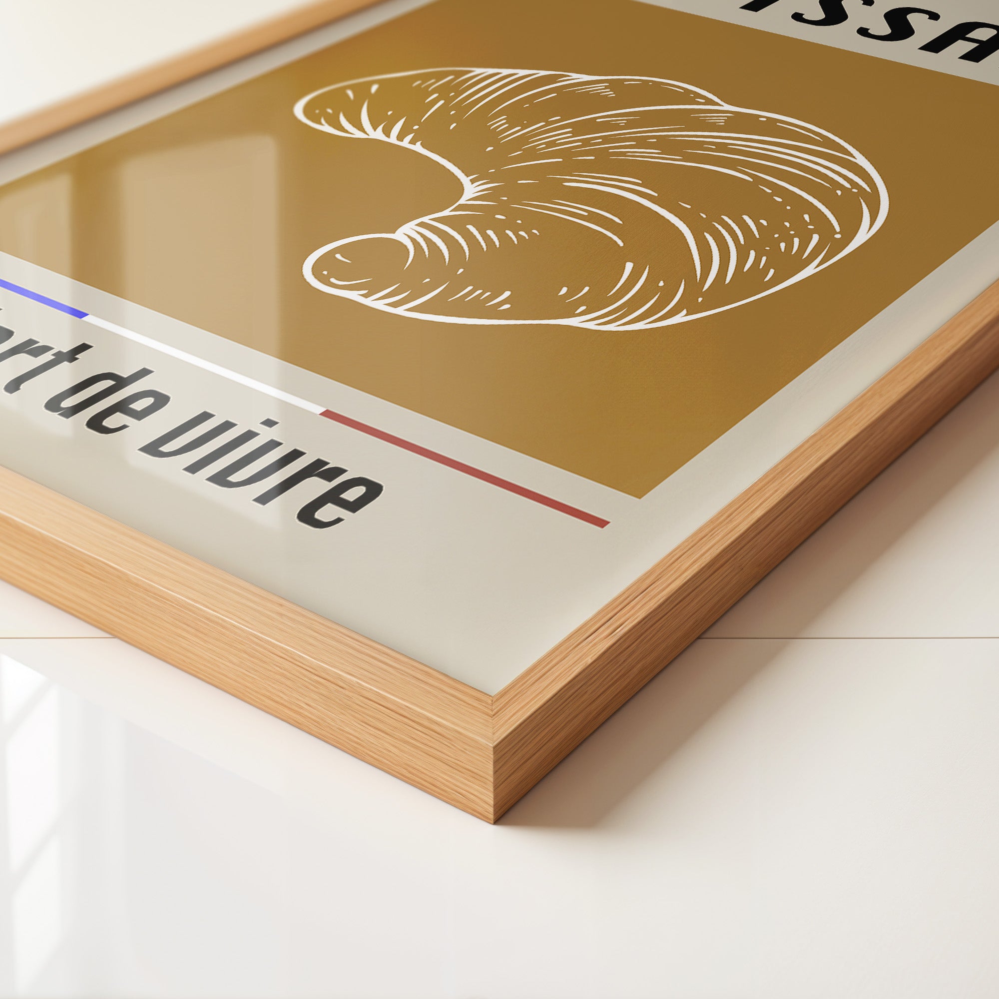 Croissant Vintage Hellbraun