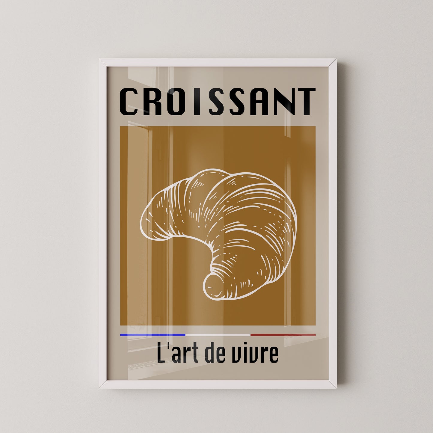 Croissant Vintage Hellbraun
