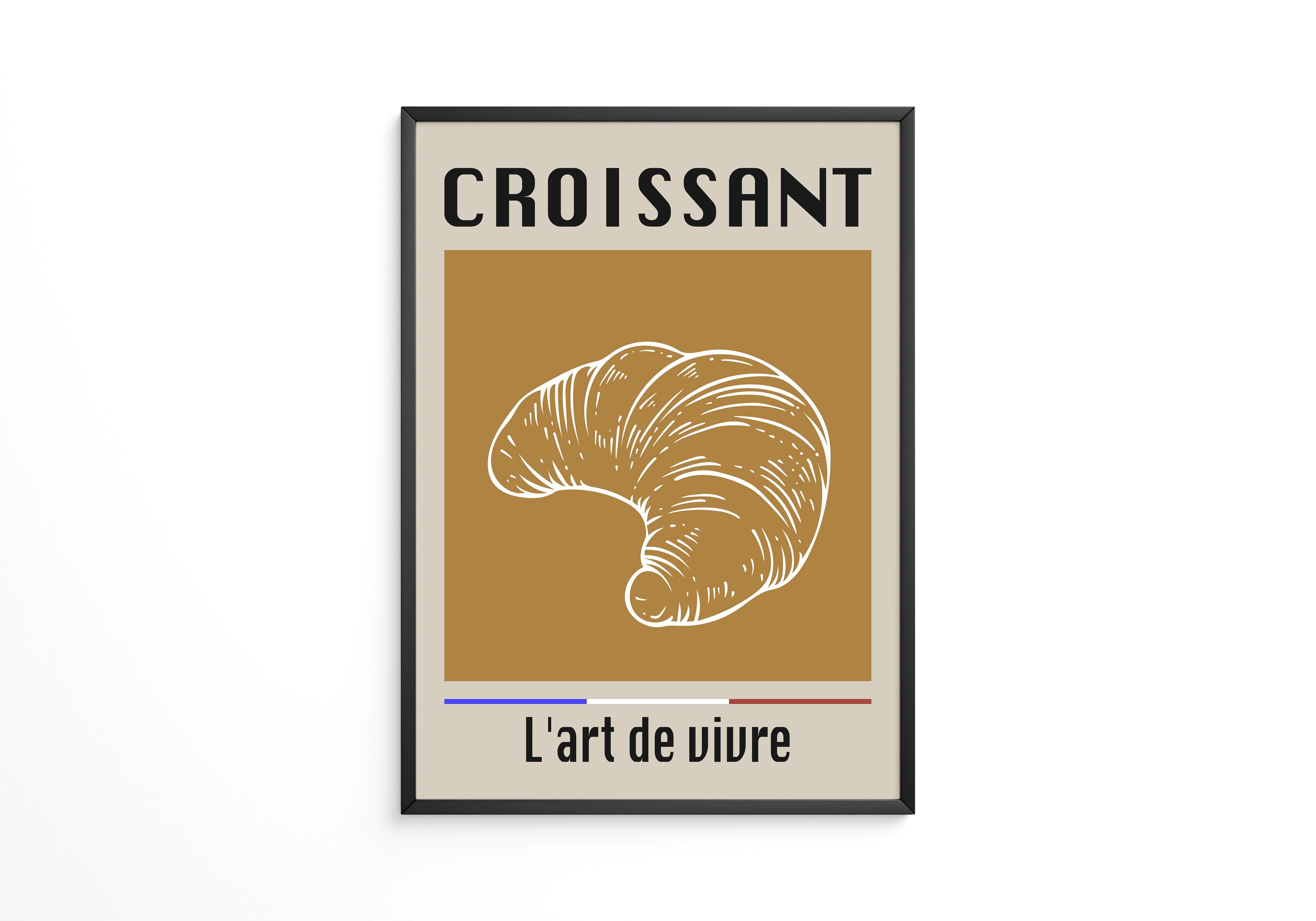 Croissant Vintage Hellbraun