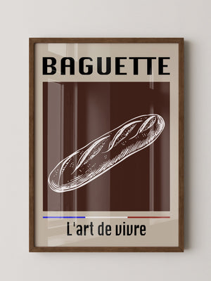 Baguette Retro Grafik