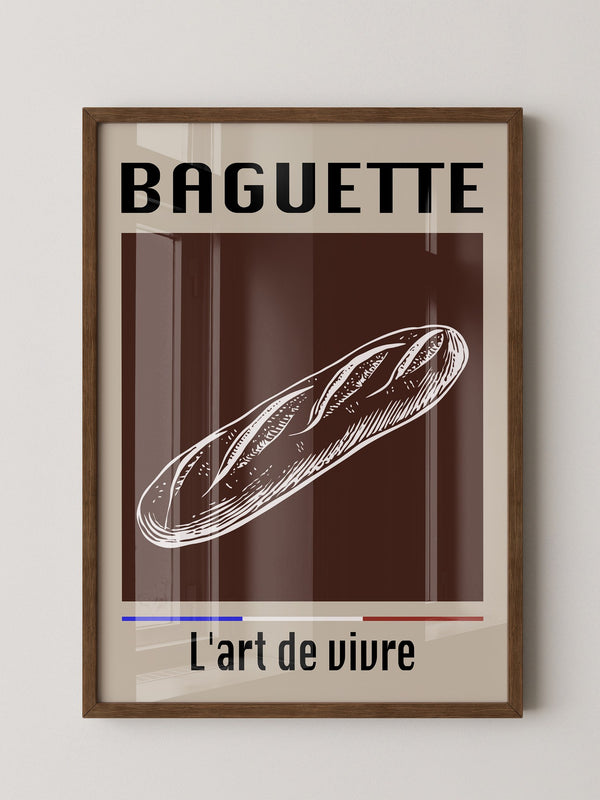 Baguette Retro Grafik