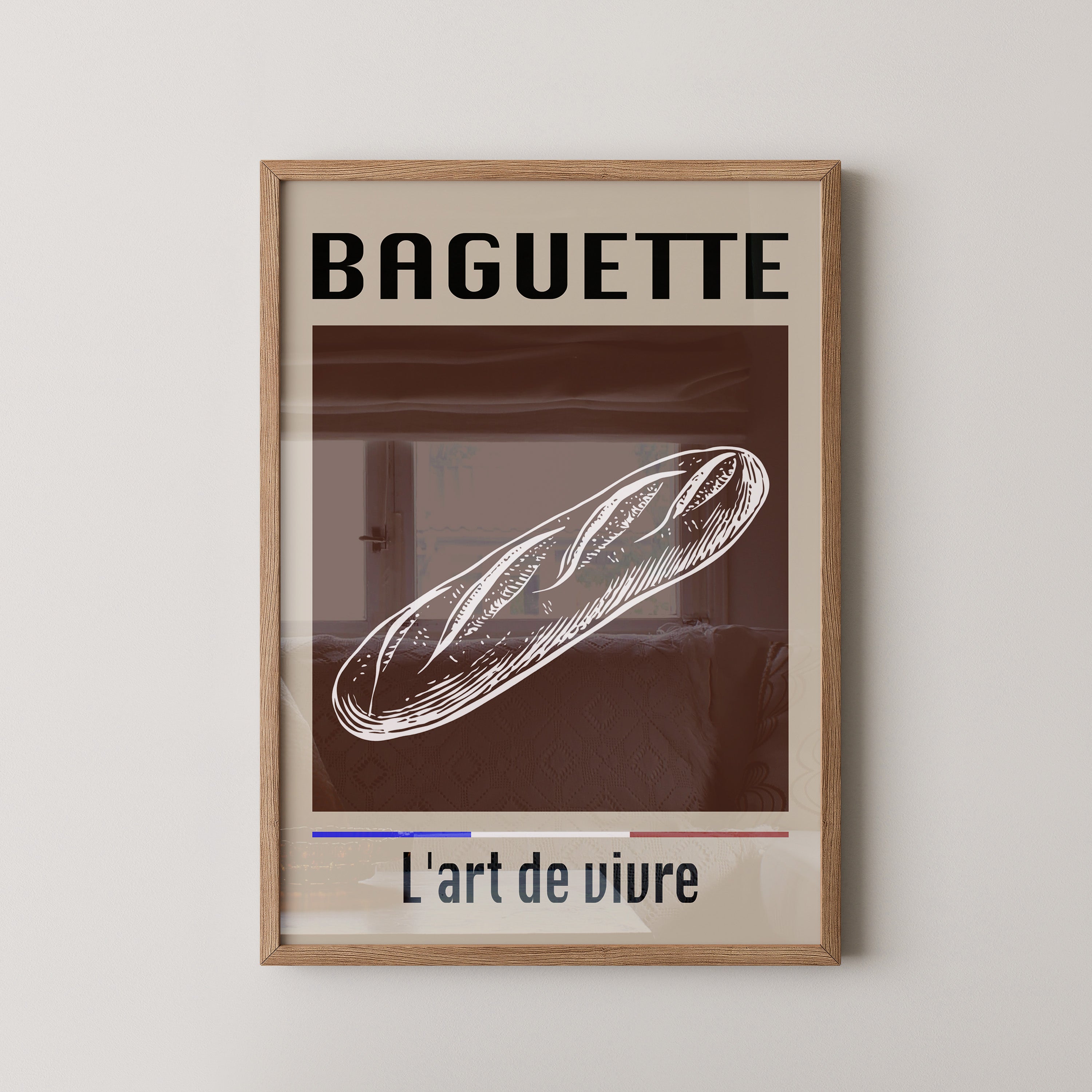 Baguette Retro Grafik