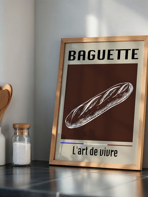 Baguette Retro Grafik