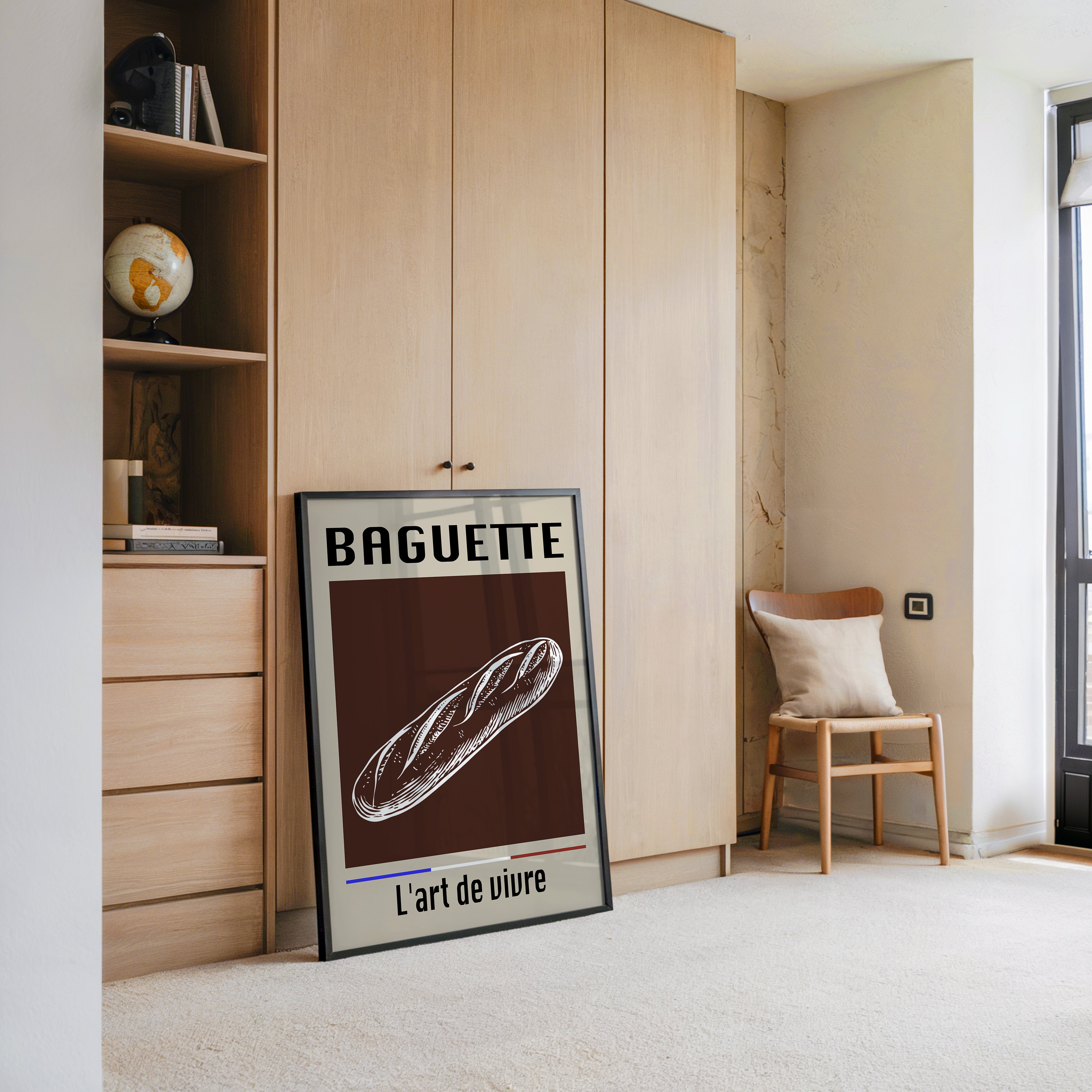 Baguette Retro Grafik