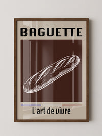 Baguette Retro Grafik