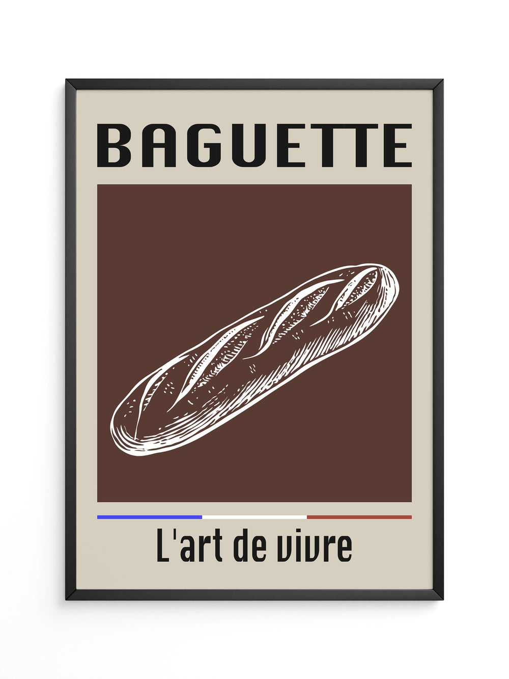 Baguette Retro Grafik