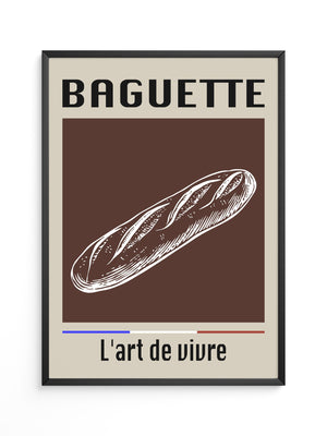 Baguette Retro Grafik