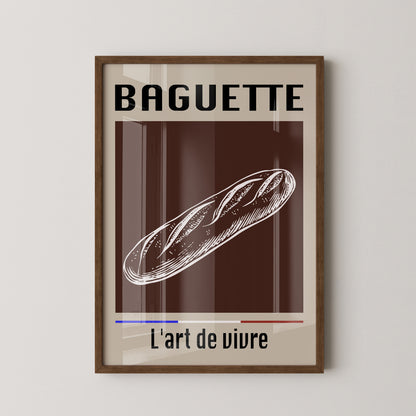 Baguette Retro Grafik