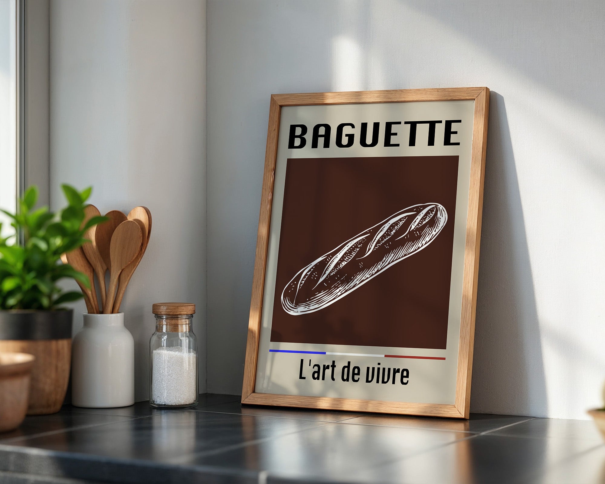 Baguette Retro Grafik