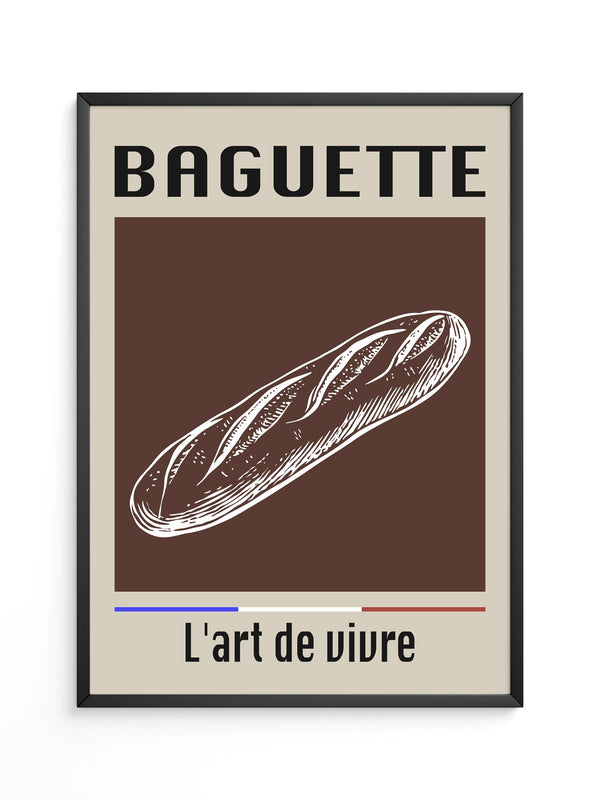 Baguette Retro Grafik