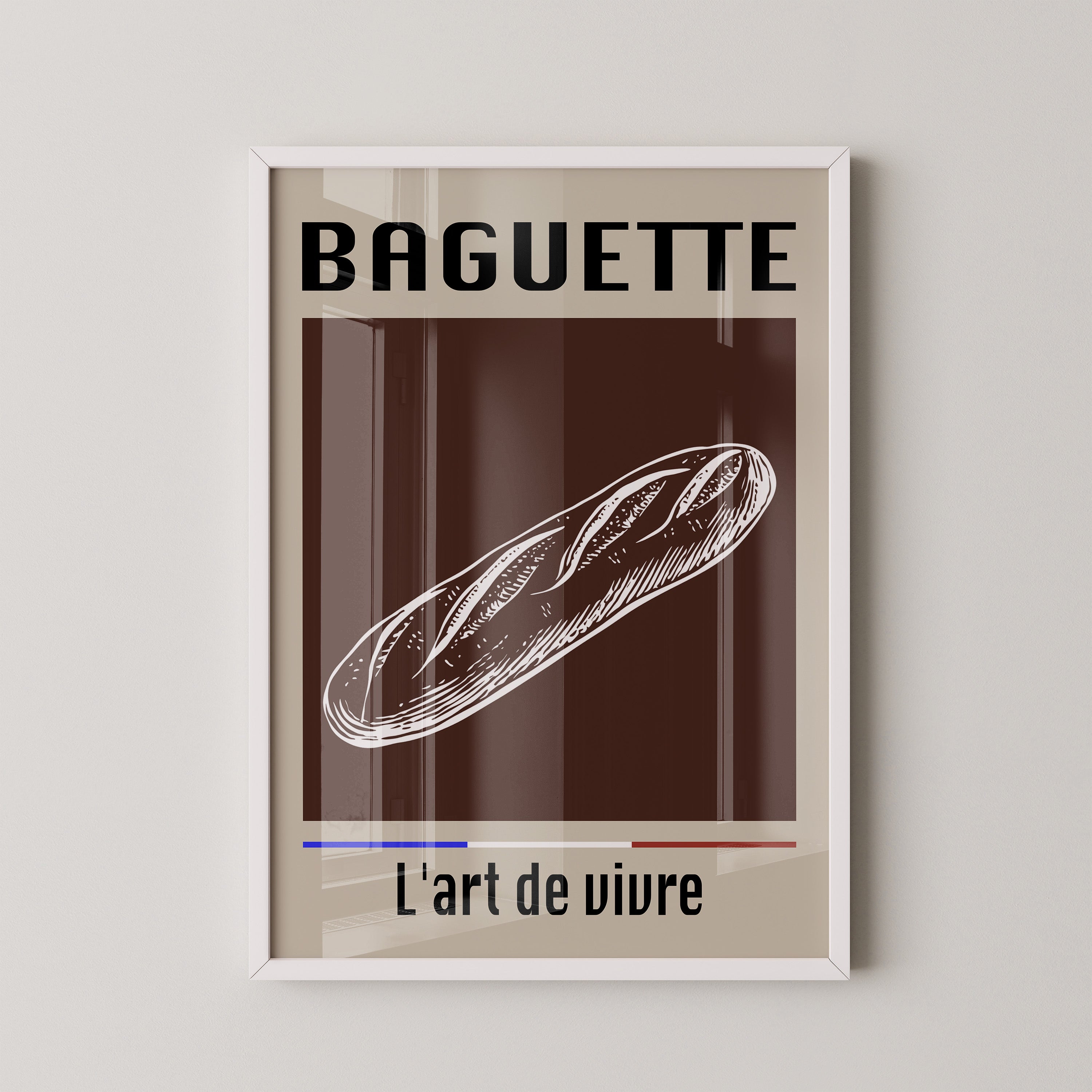 Baguette Retro Grafik