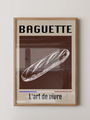 Baguette Retro Grafik