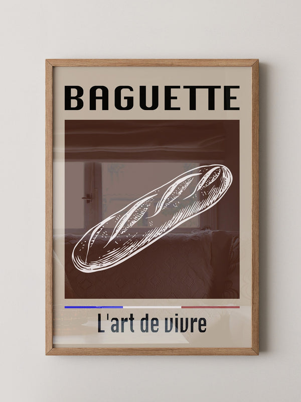 Baguette Retro Grafik