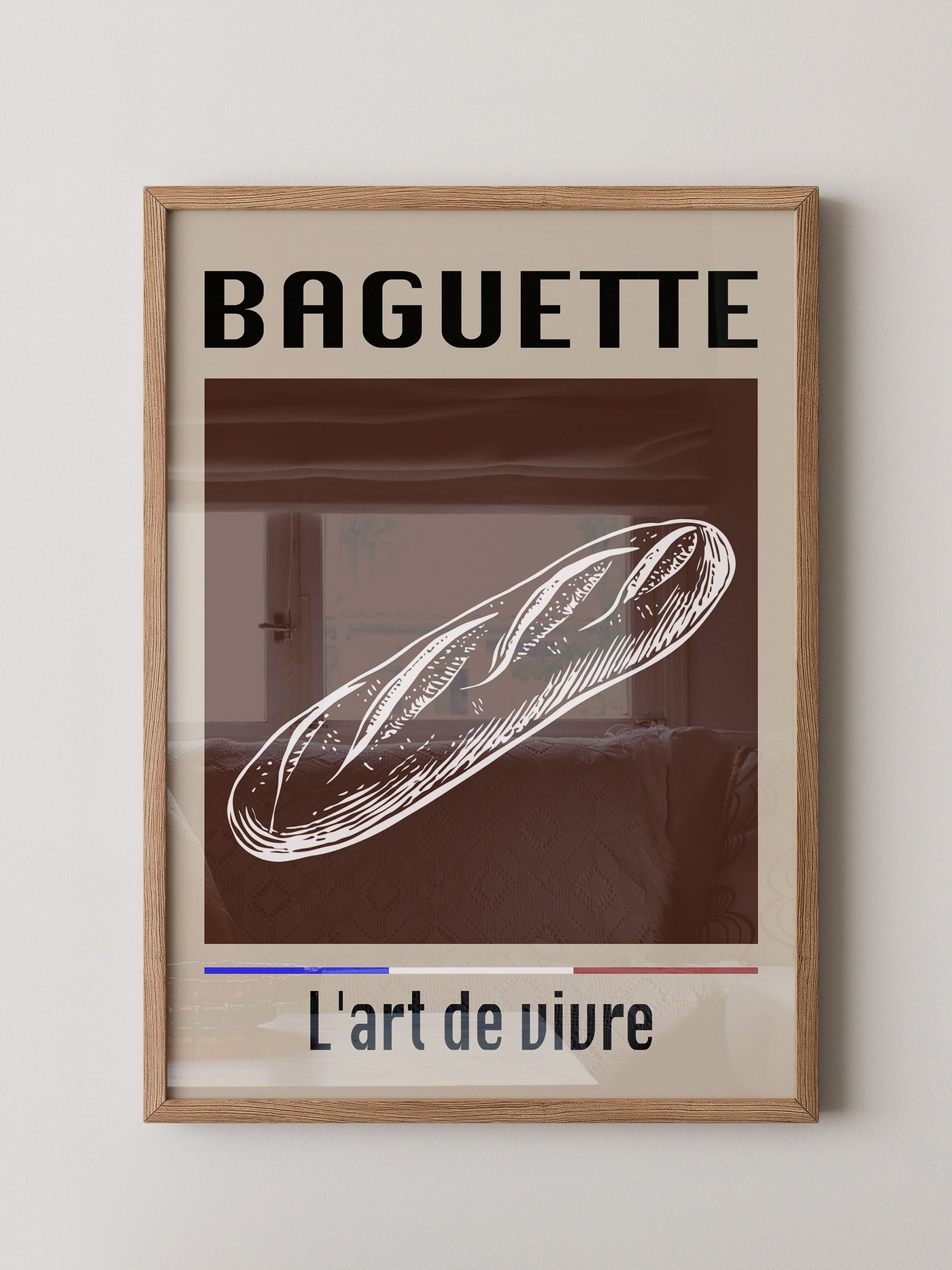 Baguette Retro Grafik