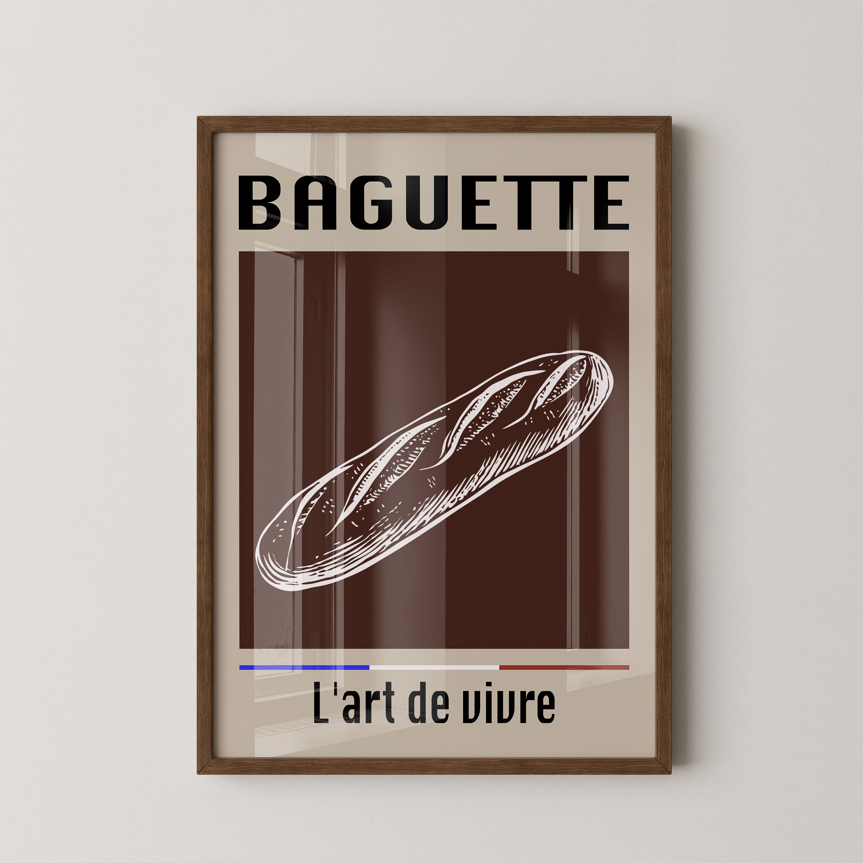 Baguette Retro Grafik