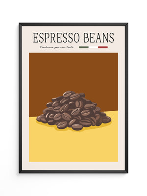 Espressobohnen Retro Look