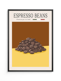 Espressobohnen Retro Look
