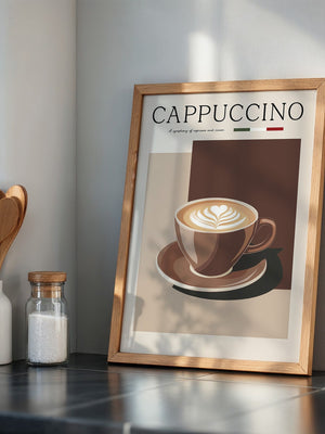 Cappuccino Tasse Retro Look