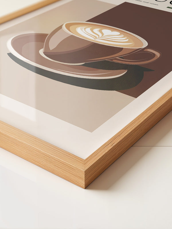 Cappuccino Tasse Retro Look