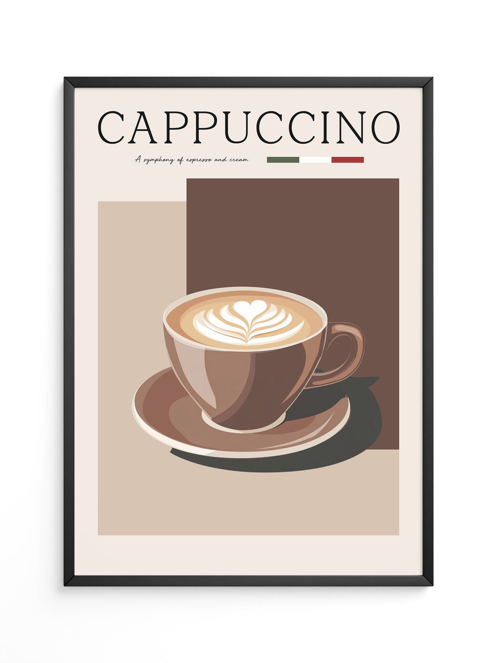 Cappuccino Tasse Retro Look