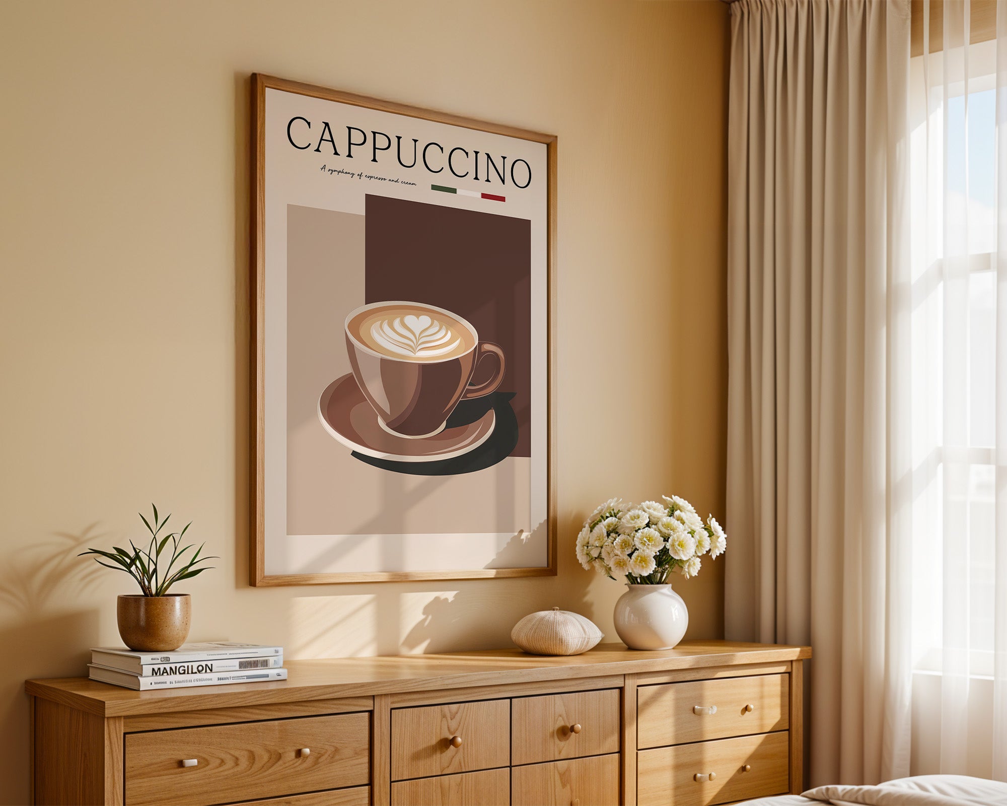 Cappuccino Tasse Retro Look