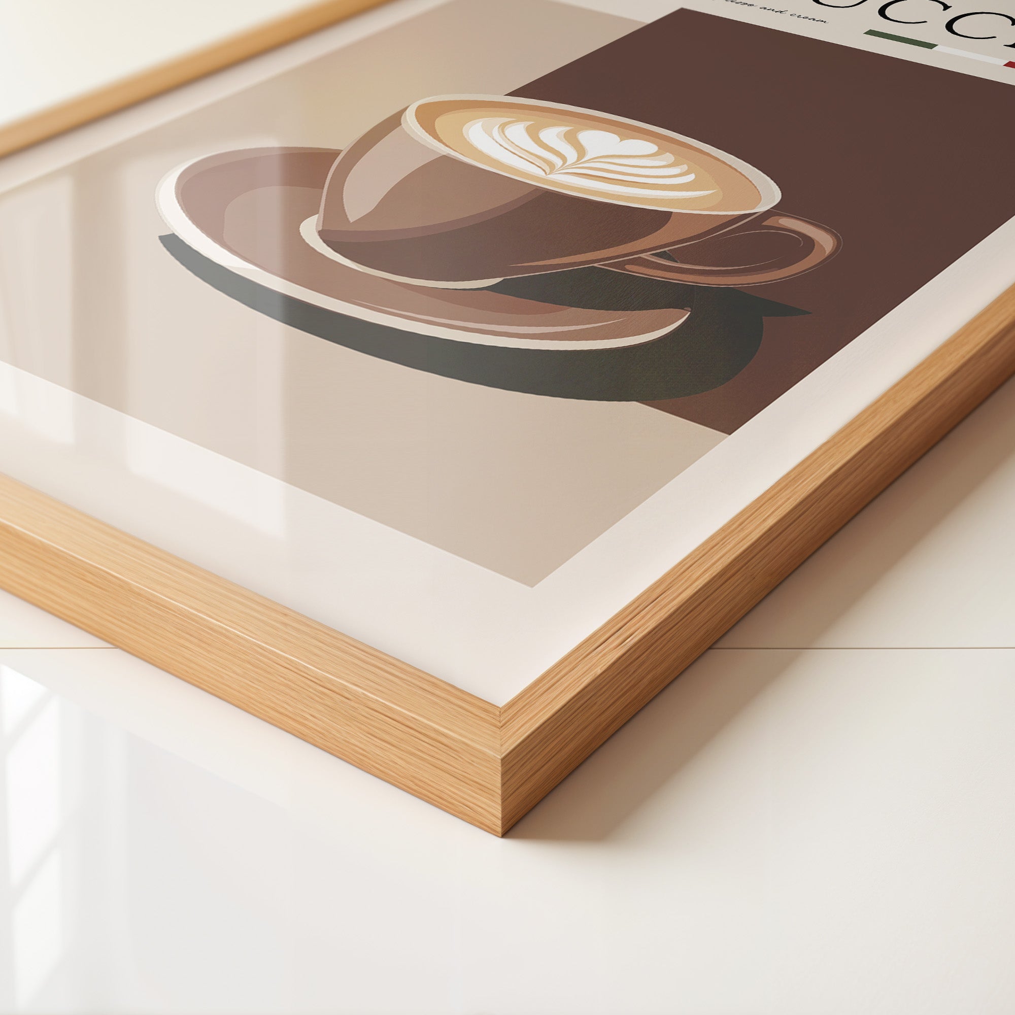 Cappuccino Tasse Retro Look