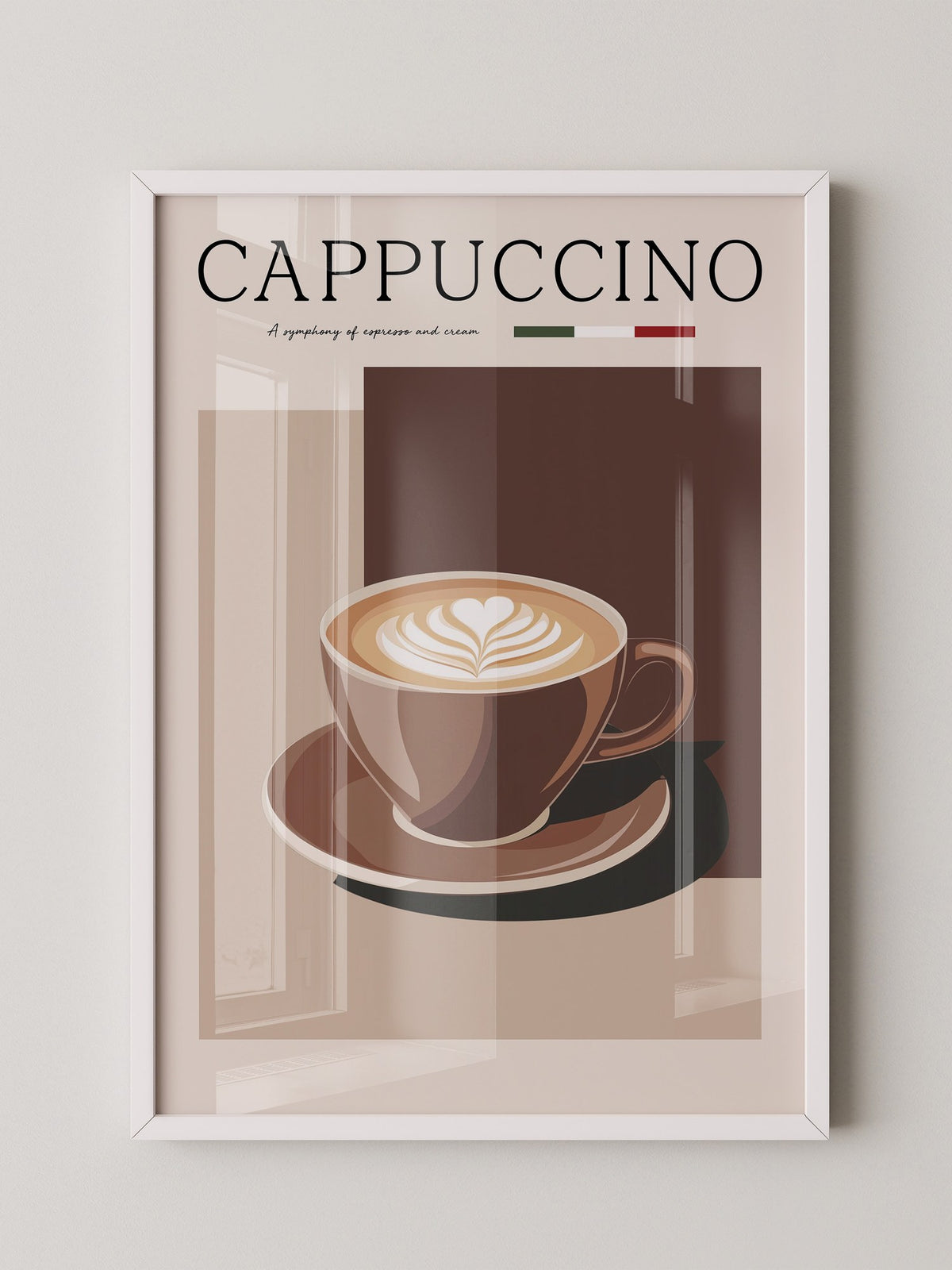 Cappuccino Tasse Retro Look
