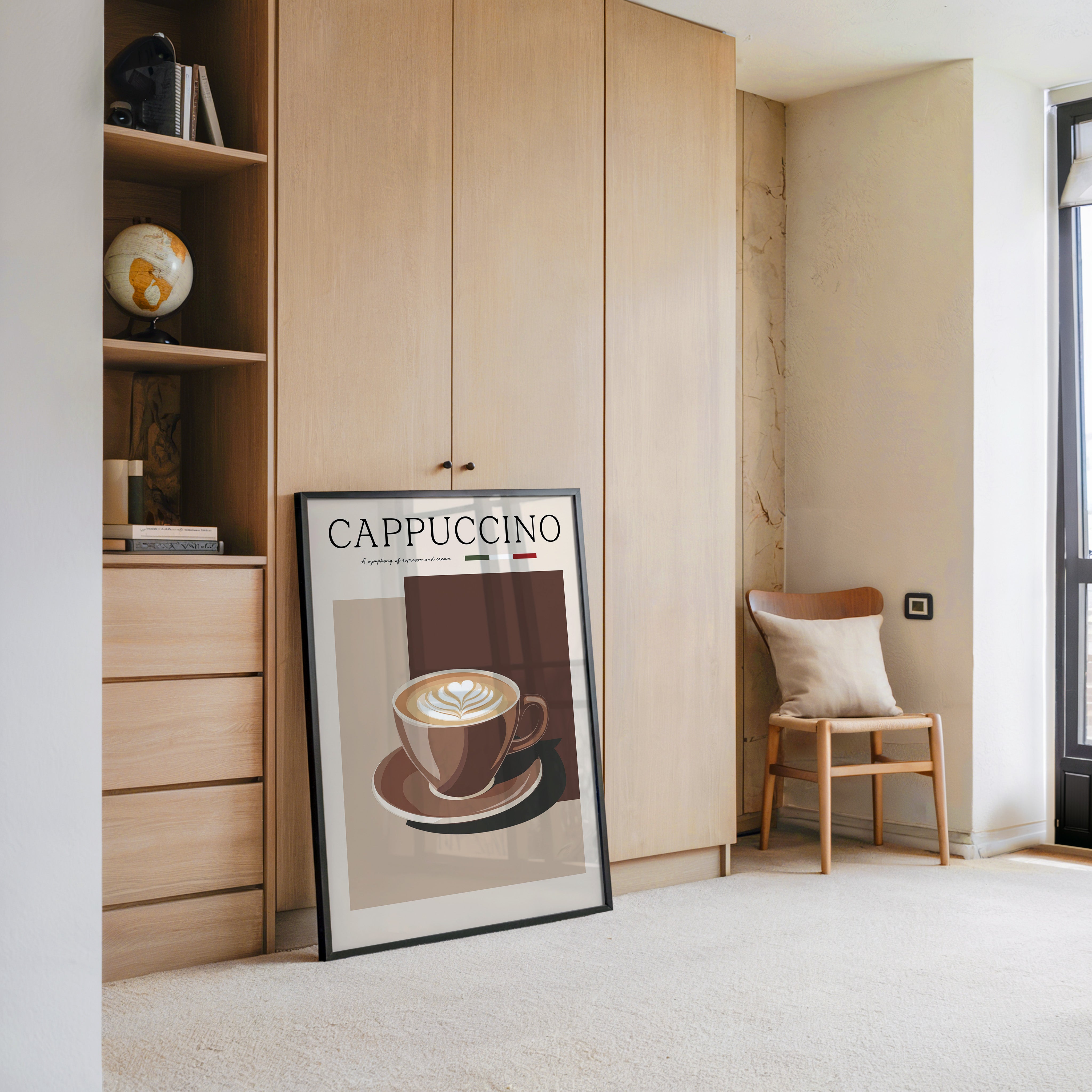 Cappuccino Tasse Retro Look