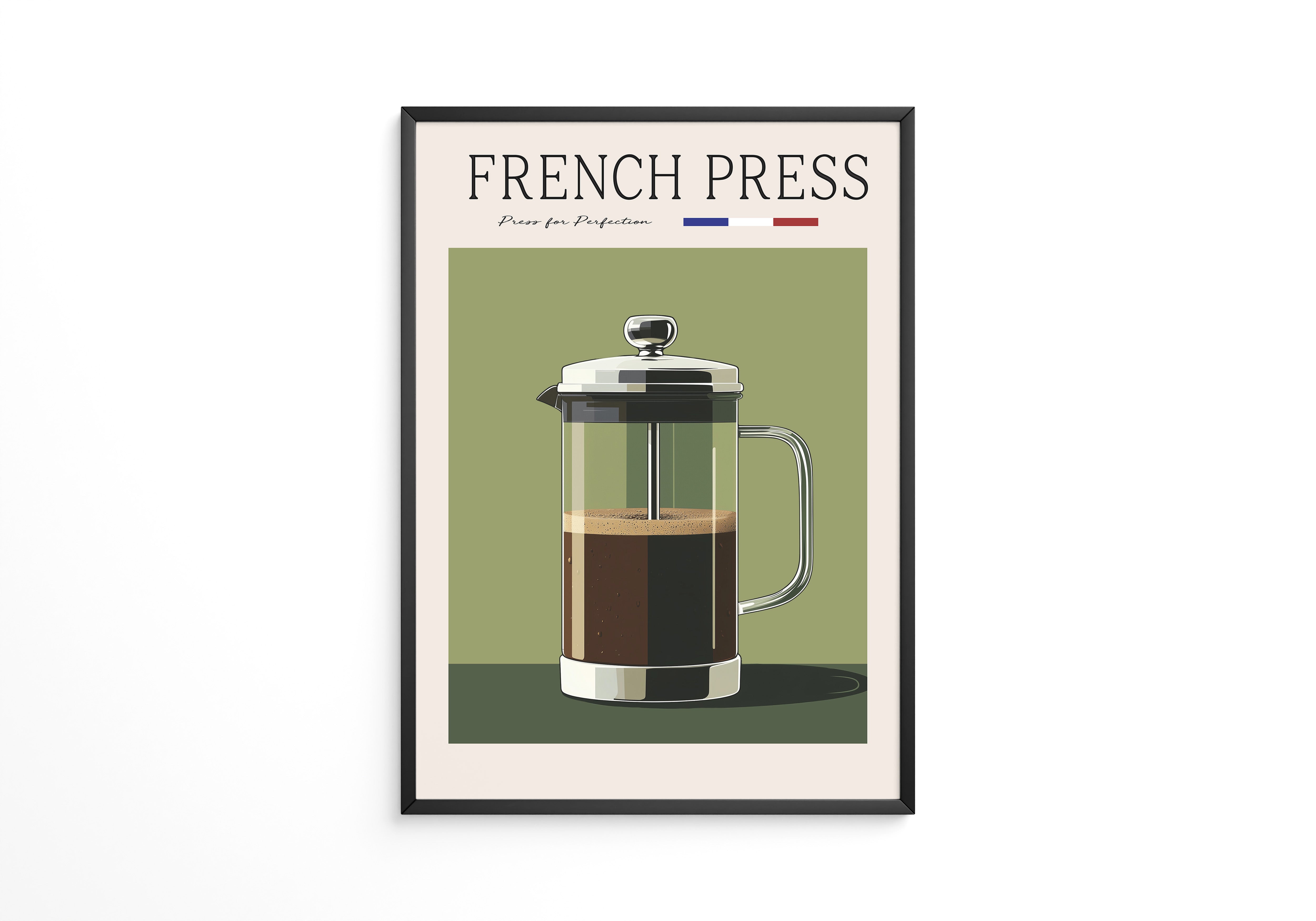French Press Retro Design