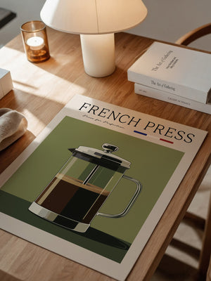 French Press Retro Design