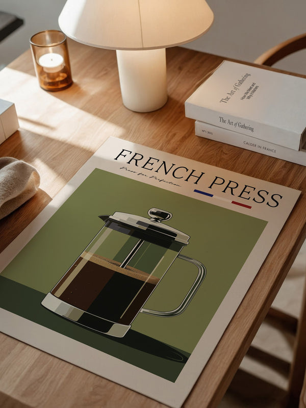 French Press Retro Design