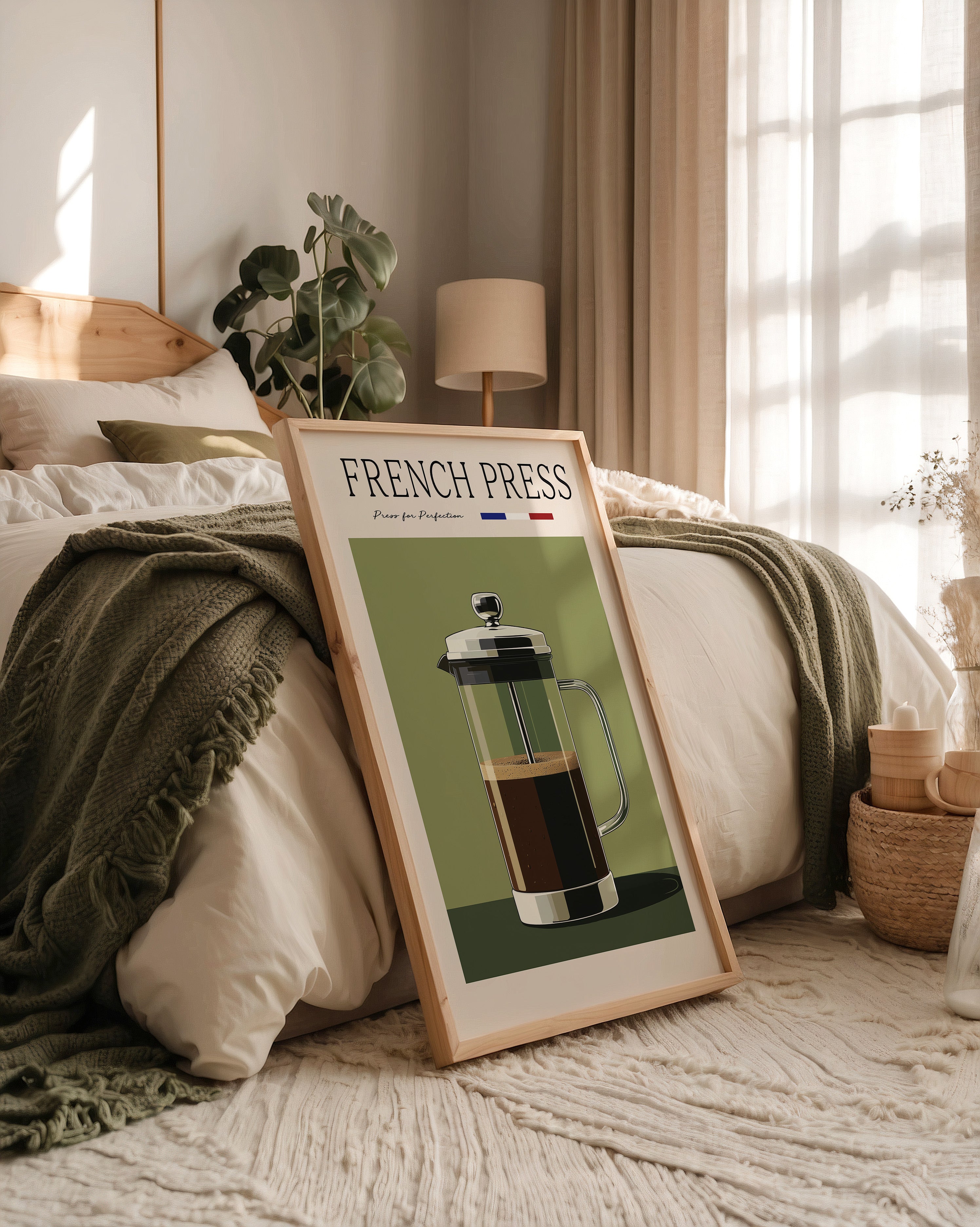 French Press Retro Design