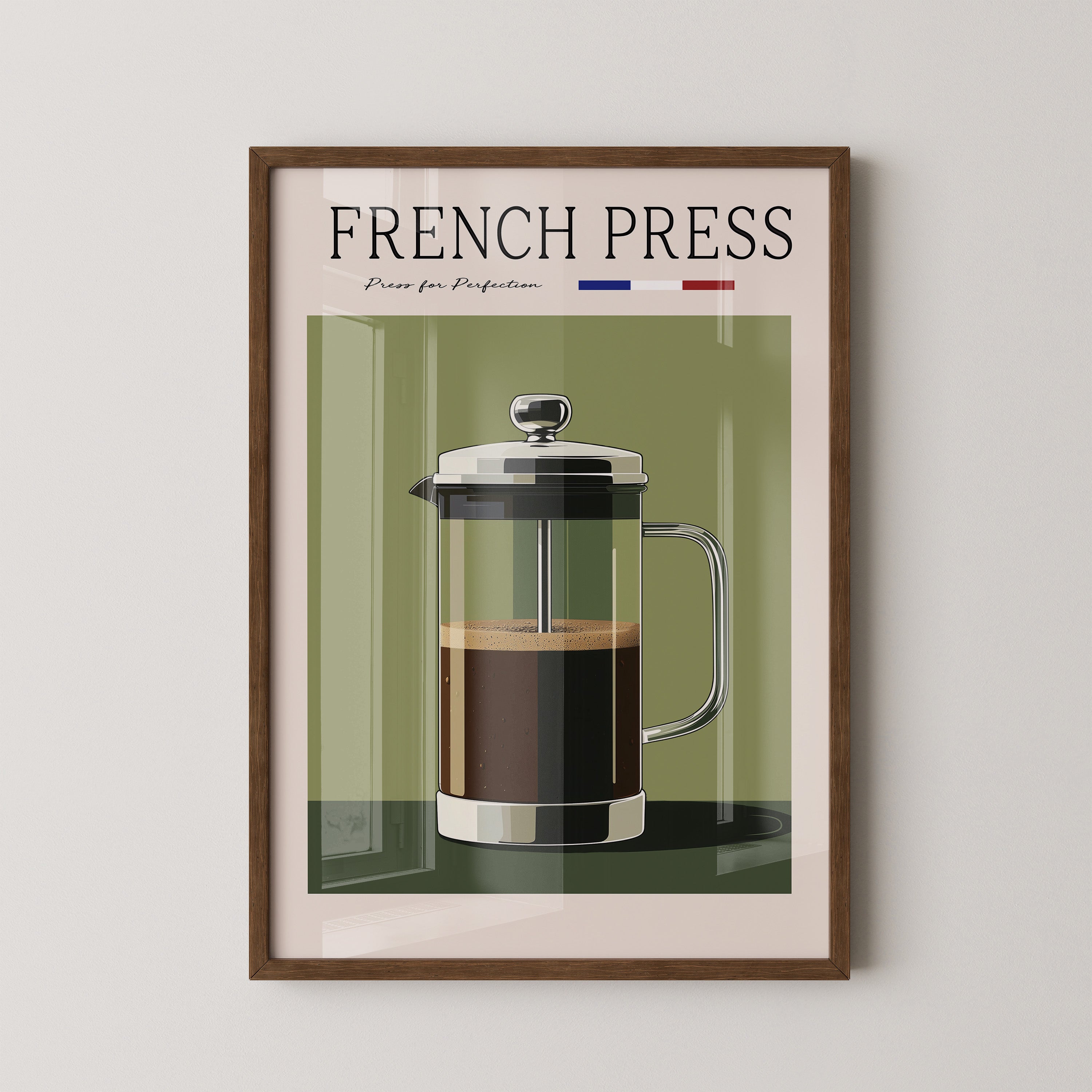 French Press Retro Design
