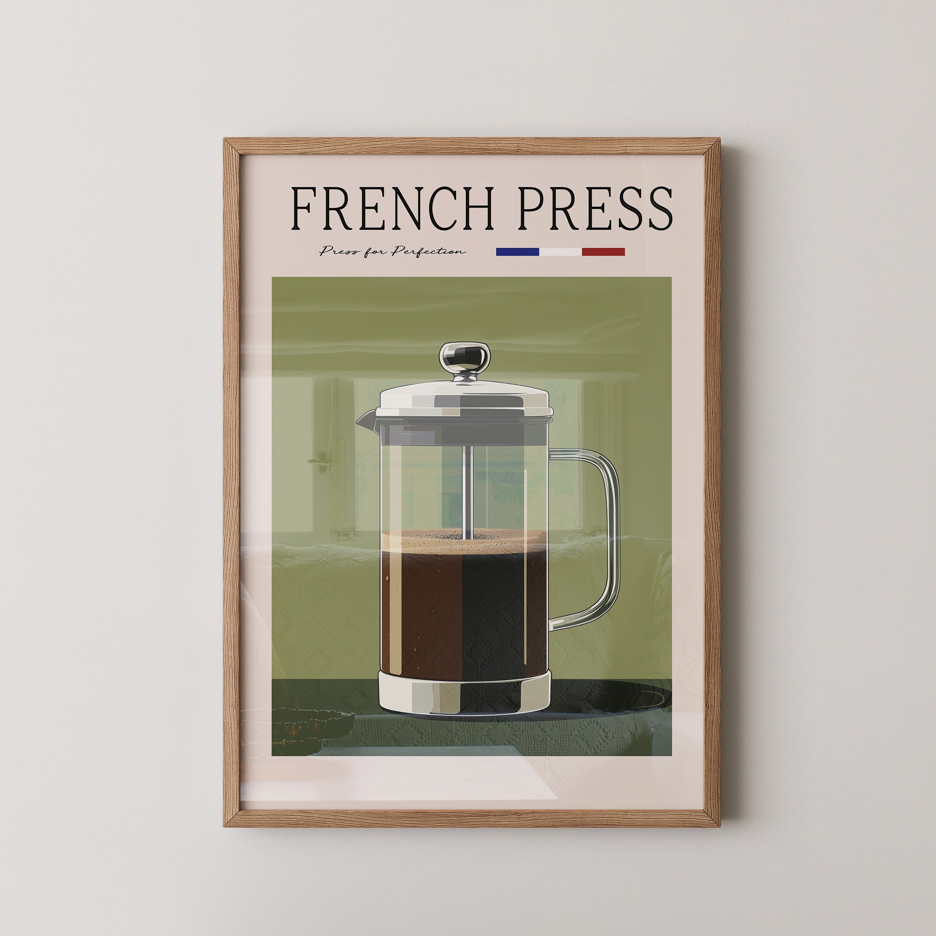 French Press Retro Design
