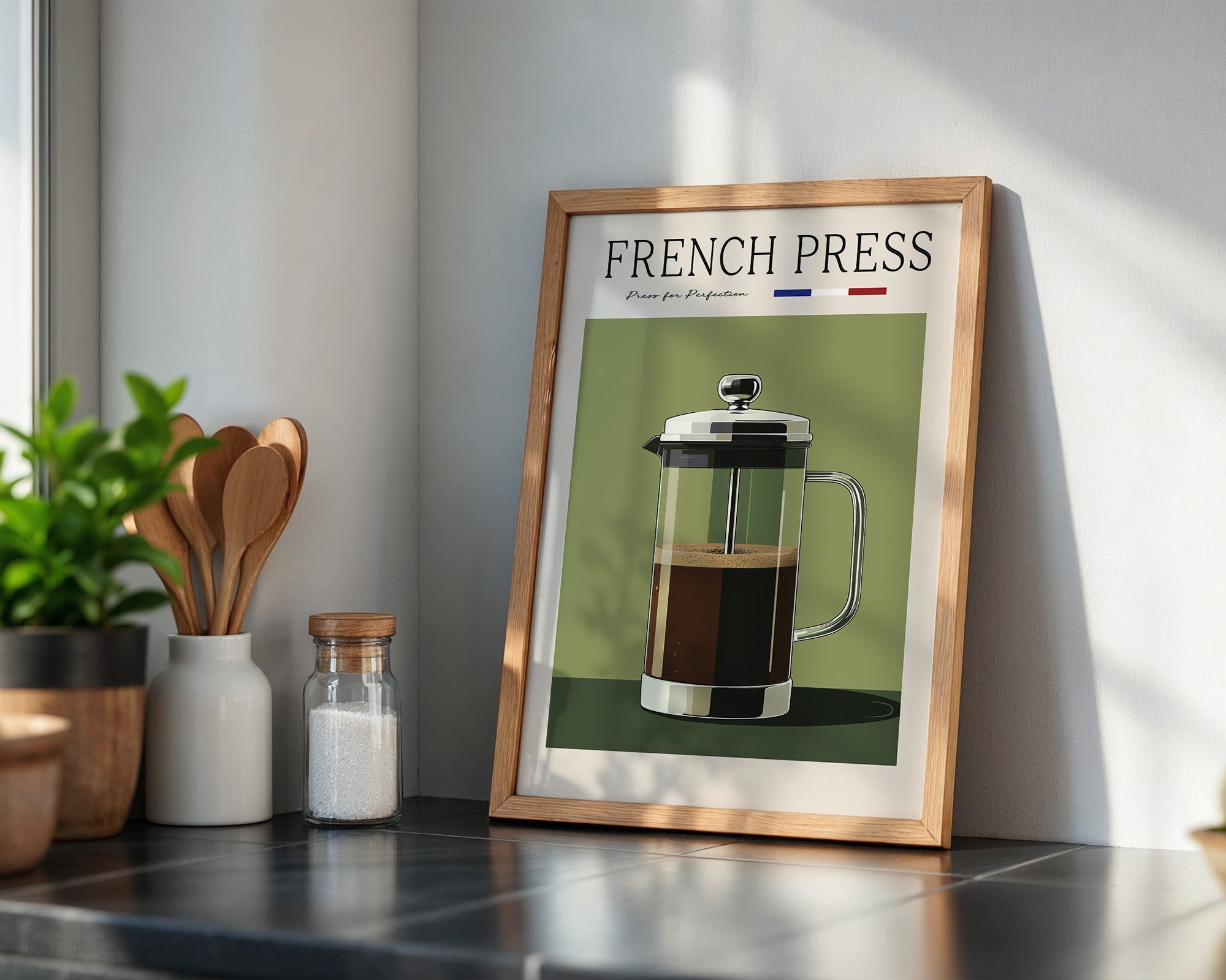 French Press Retro Design