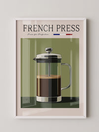 French Press Retro Design