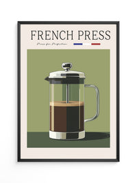 French Press Retro Design
