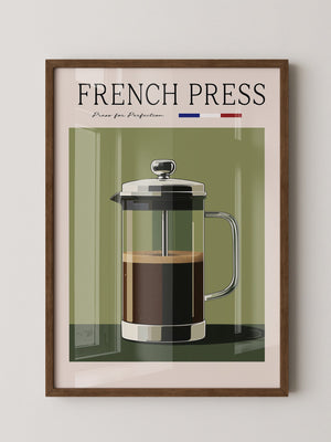 French Press Retro Design
