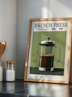 French Press Retro Design