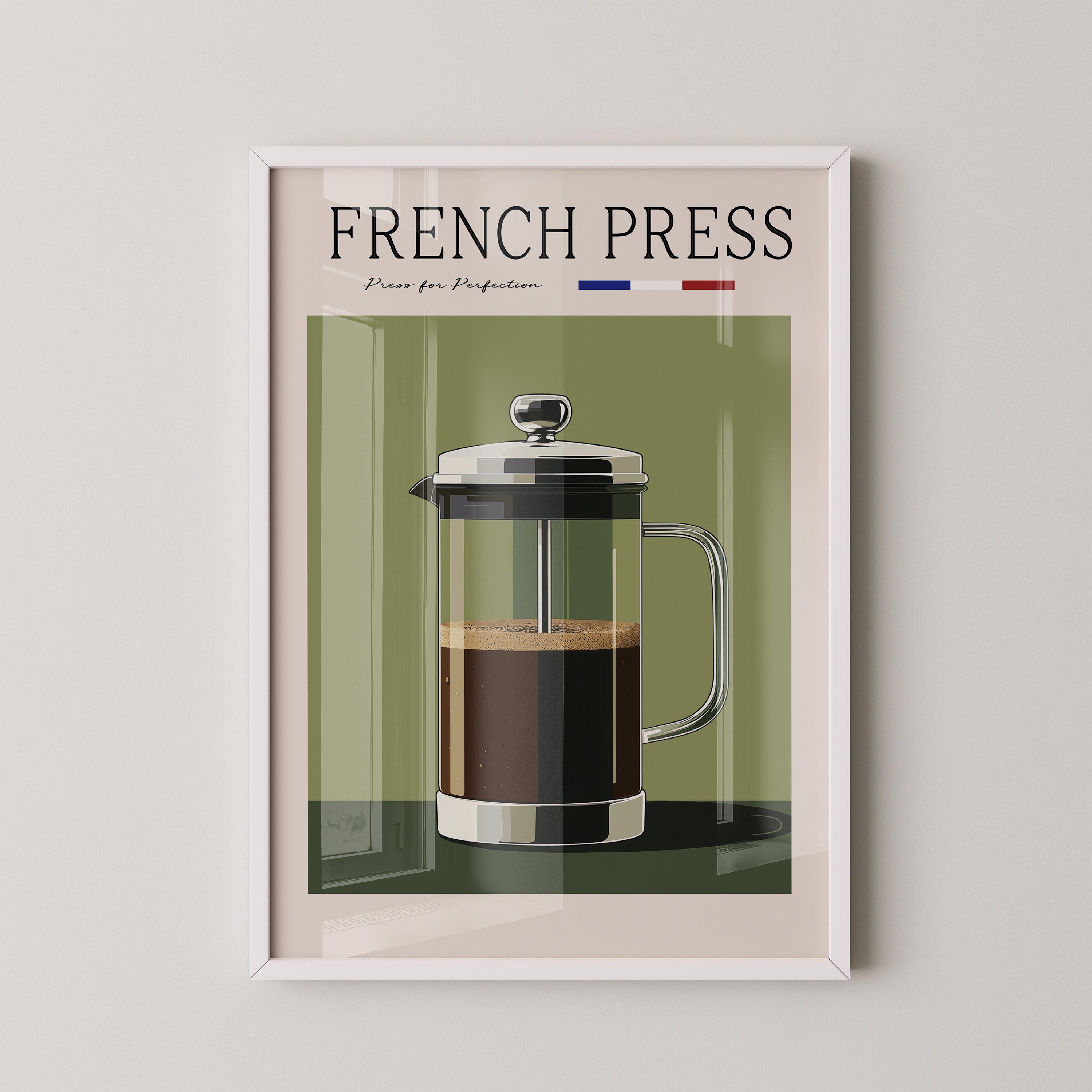 French Press Retro Design