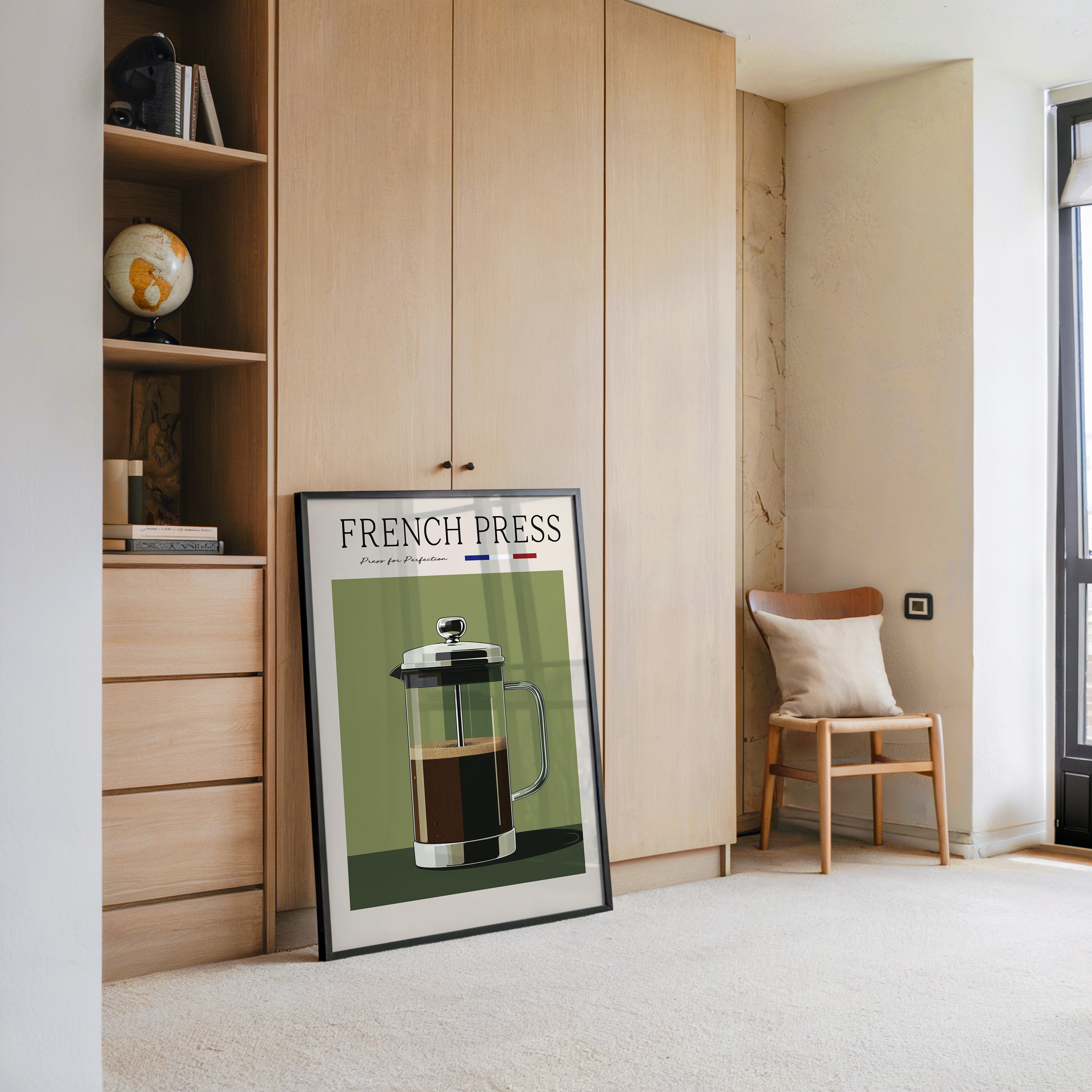 French Press Retro Design