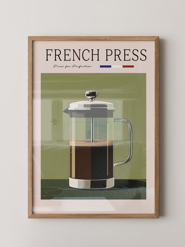 French Press Retro Design