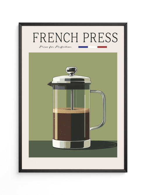 French Press Retro Design