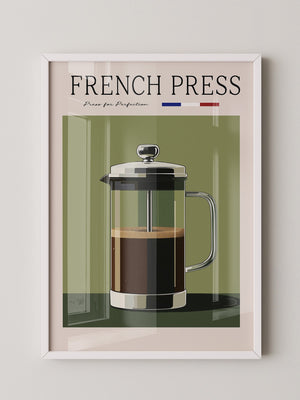 French Press Retro Design