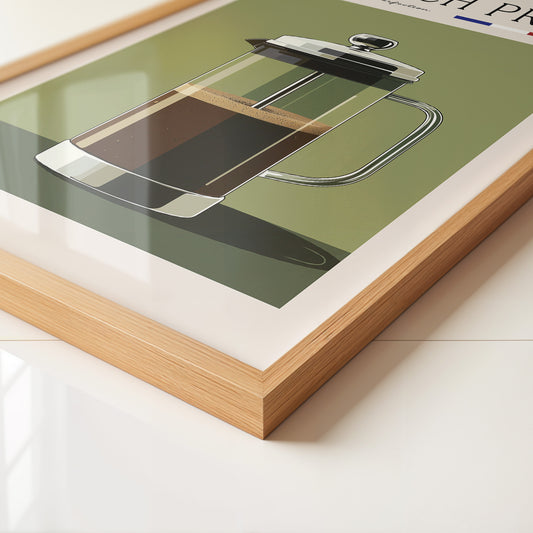 French Press Retro Design