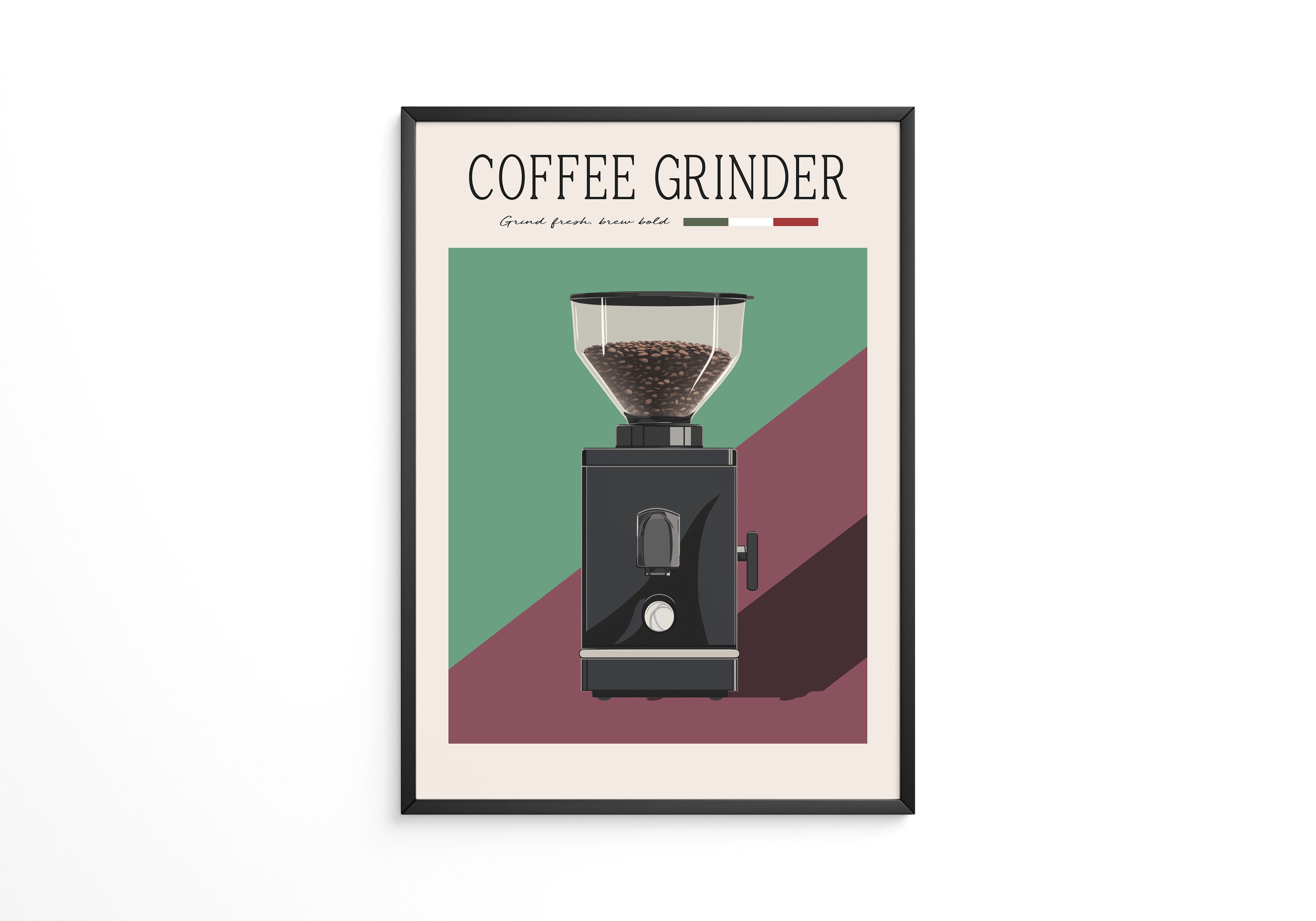 Kaffeemühle Retro Farben