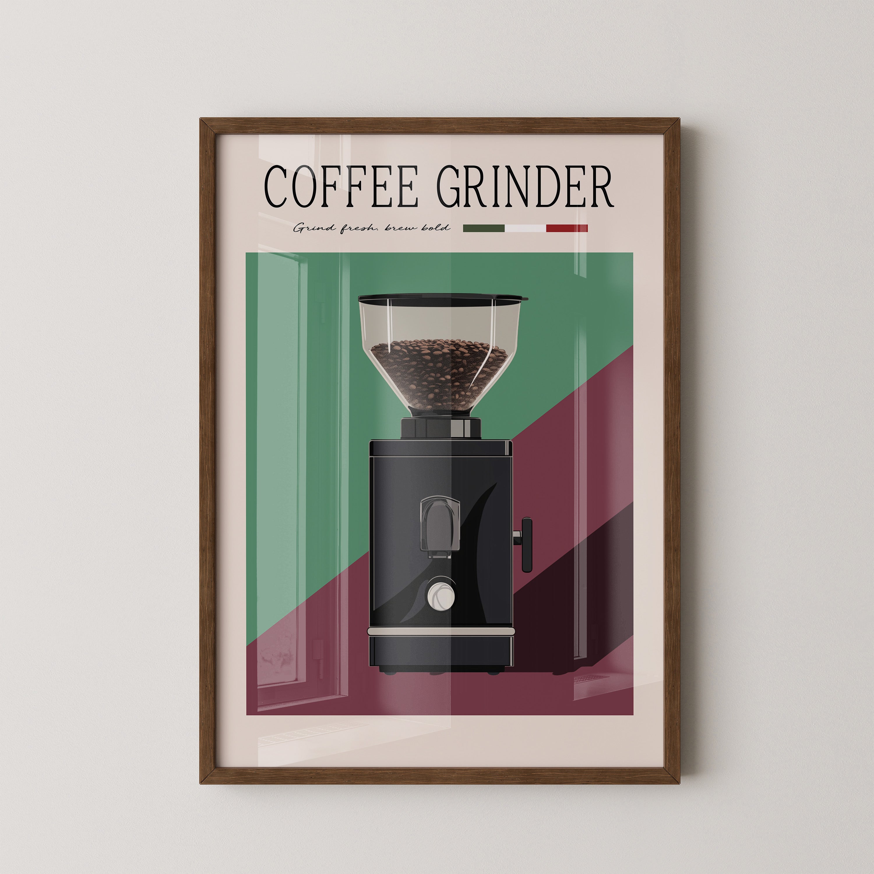 Kaffeemühle Retro Farben